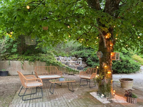 Réception sous les arbres